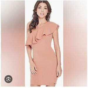 NWT Guess one shoulder Bella dress size M Lilac
